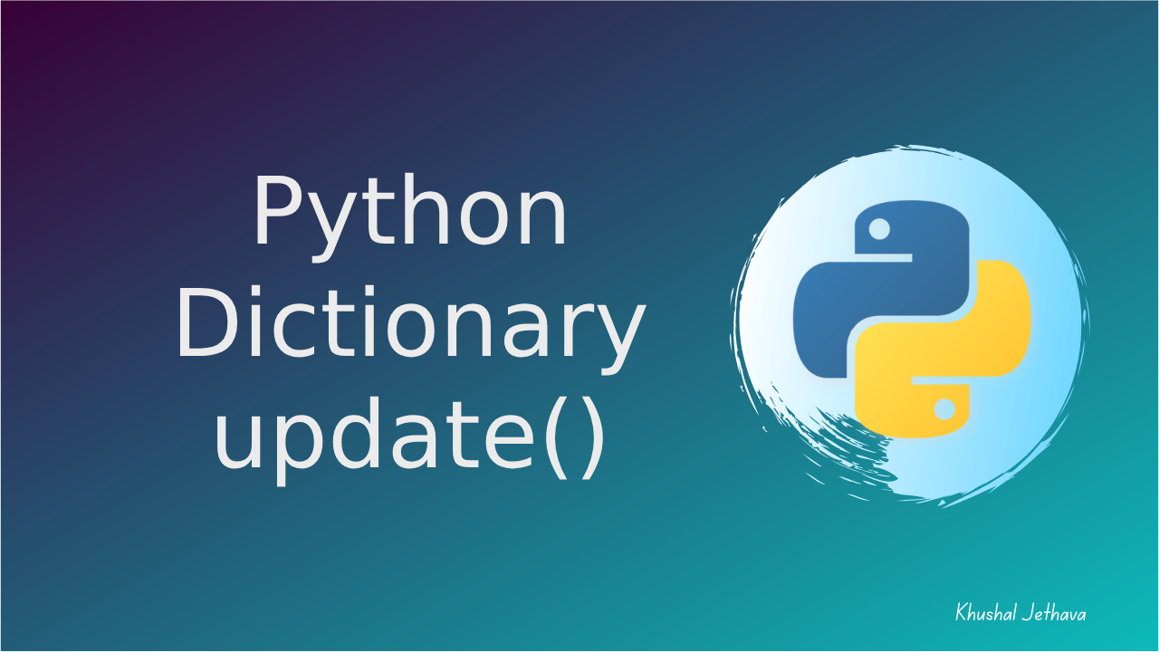 Python Dictionary update()